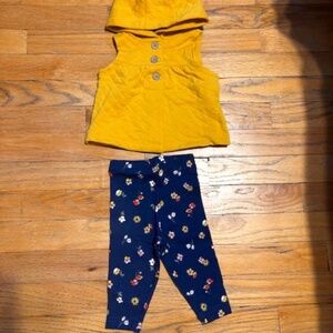Carter's Legging Vest Set 6M